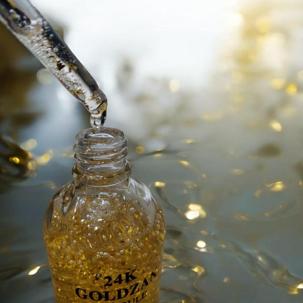 24k Goldzan Ampoule Serum 99.9% Pure Gold Face Essence