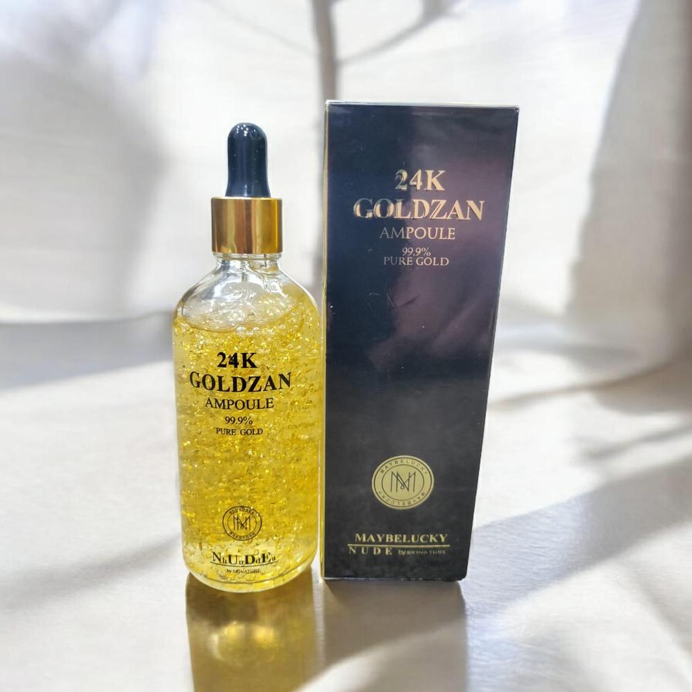 24k Goldzan Ampoule Serum 99.9% Pure Gold Face Essence