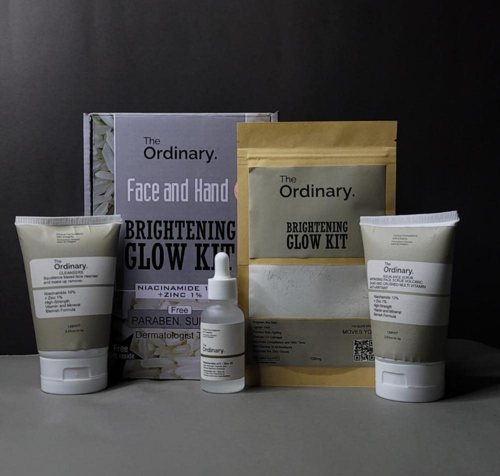 The Ordinary Face & Hand Brightening Glow kit 4 in 1 Bundle