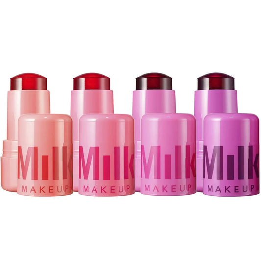 3 PCS Water Jelly Tint Stick, Milk Cooling Water Jelly Tint Lip Gloss, Milk Jelly Tint Jelly Blush Stick, Sheer Lip & Cheek Stain, Long Lasting Jelly Texture Moisturizing, 1000 Swipes Per Stick